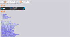 Desktop Screenshot of bookielist.com